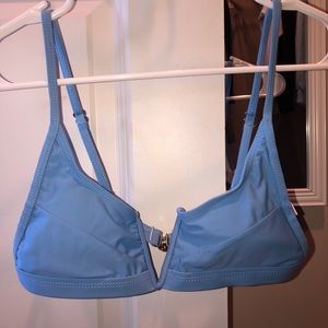 blue bikini top